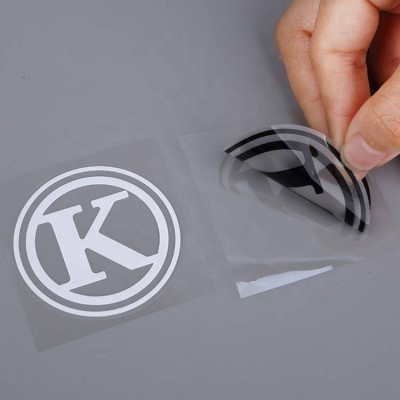 Custom Printing Die Cut Water Resistant Self Adhesive Clear Transparent Vinyl Logo Label Stickers For Electronics